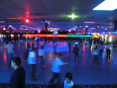 students roller skating