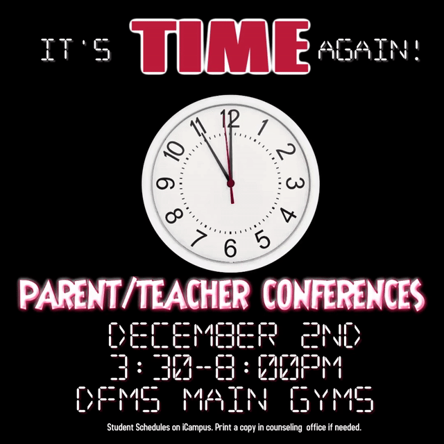 parent teacher conference flyer