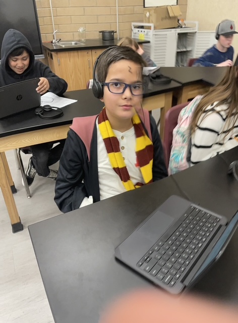 Student as Harry Potter