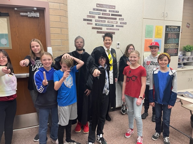 Students as Harry Potter