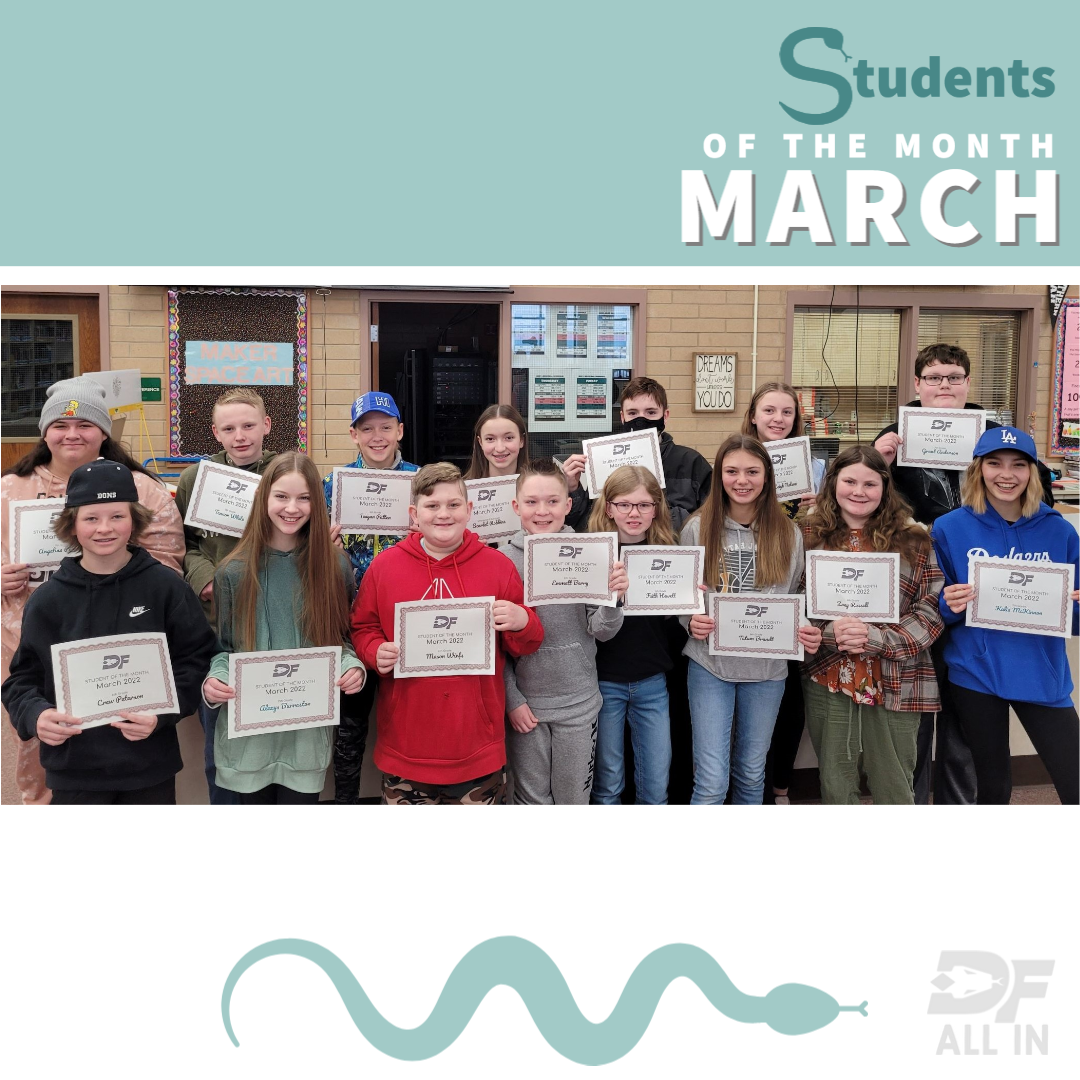 DFMS March students of the month