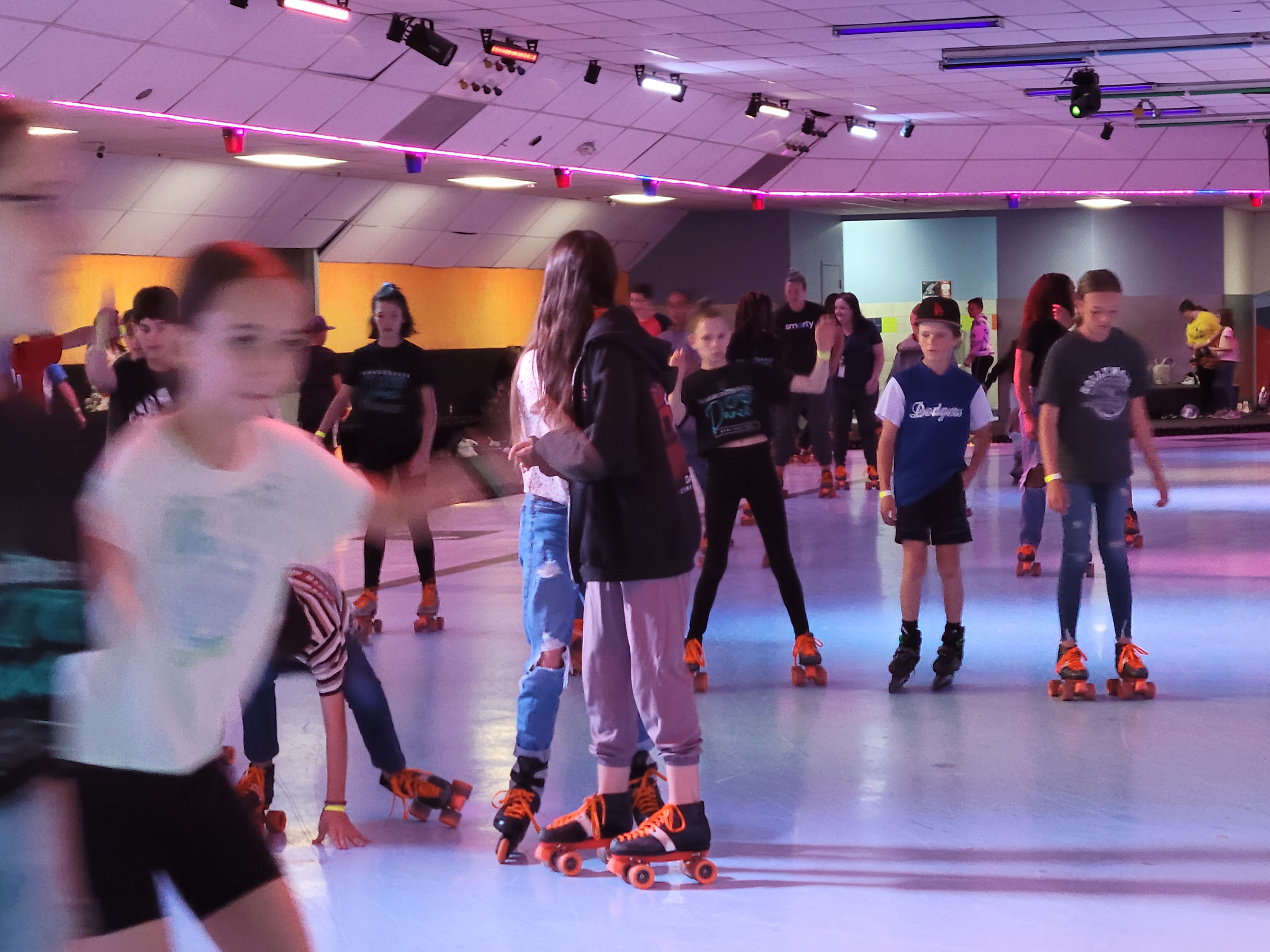 Students have fun at Classic Skate