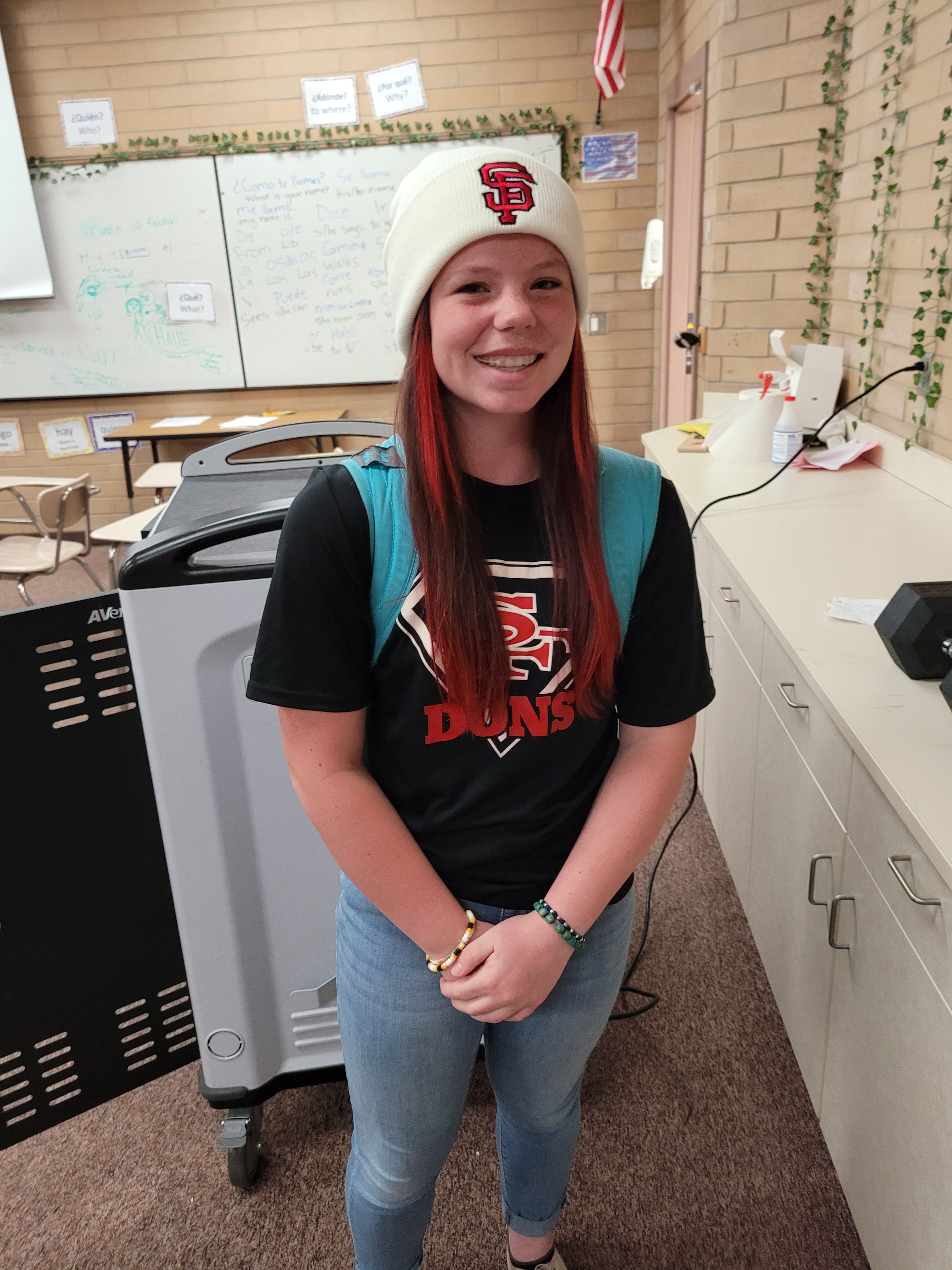 Students and faculty wear Spanish Fork High colors