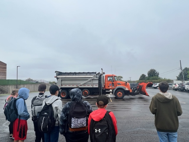 Students with Semi-Truck