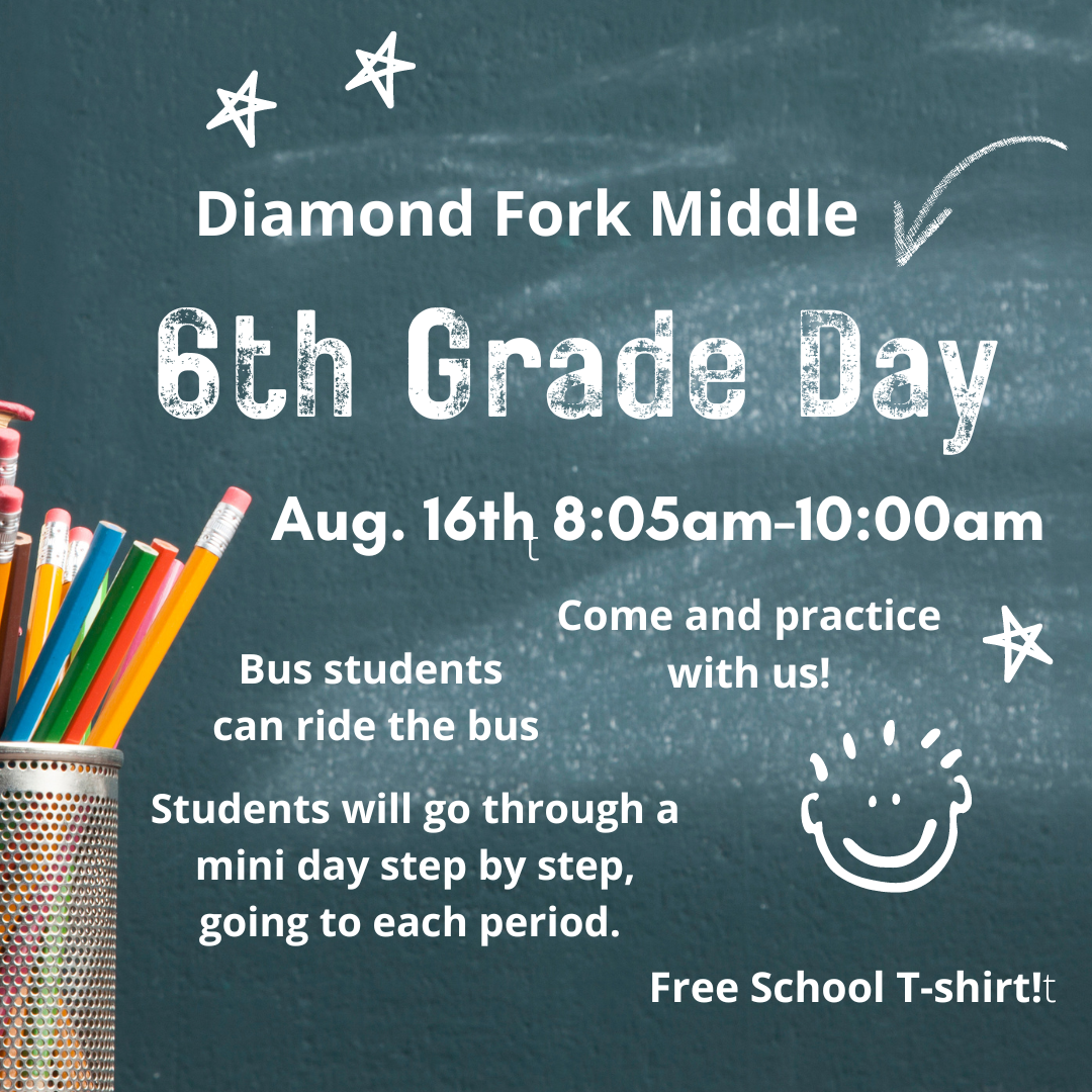 poster for 6th grade day