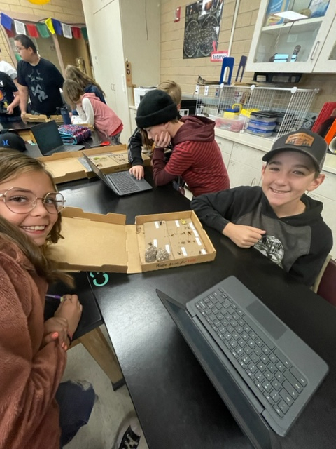 Students with bug collections