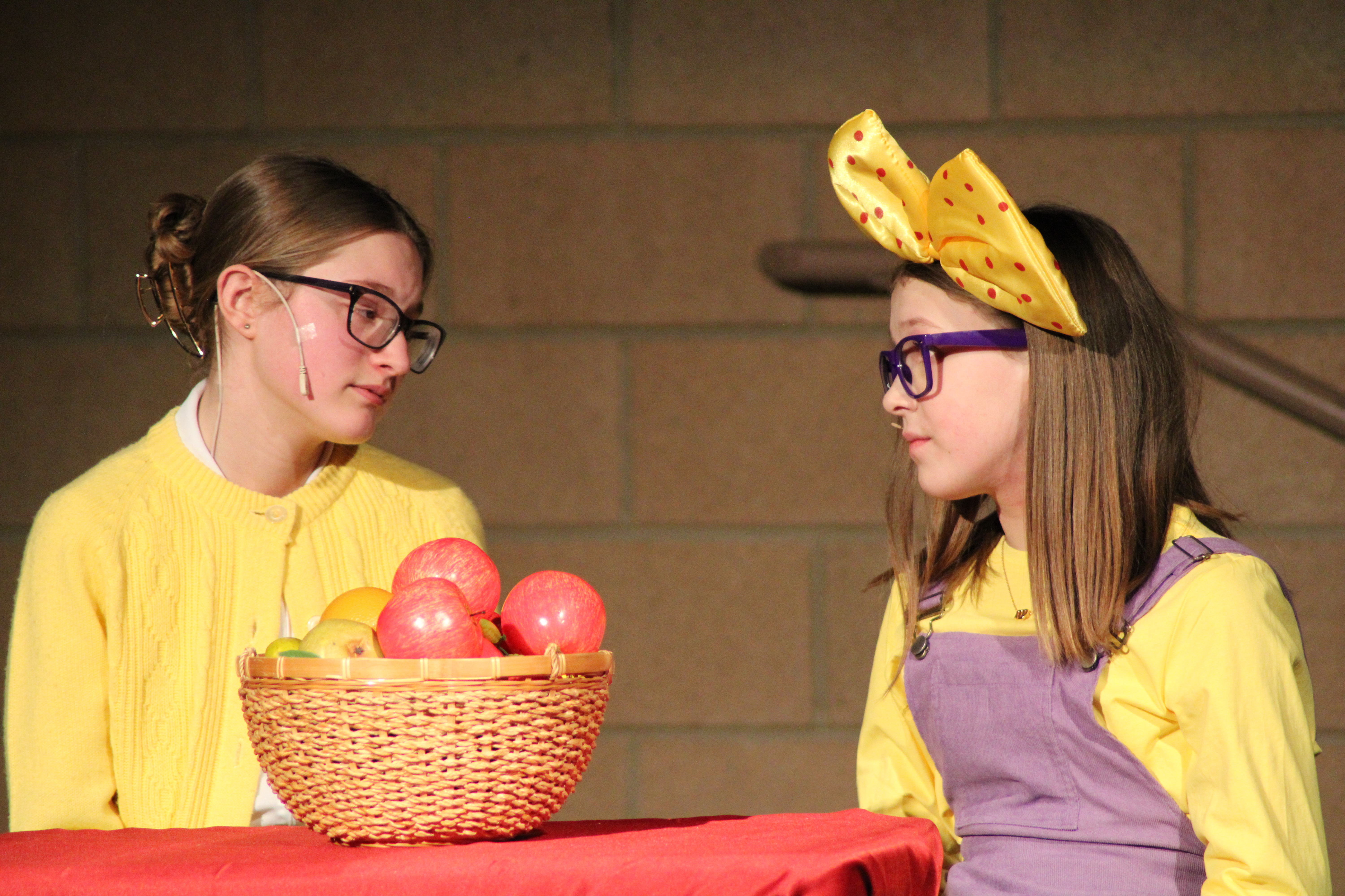 Junie B. Jones and her mom from play
