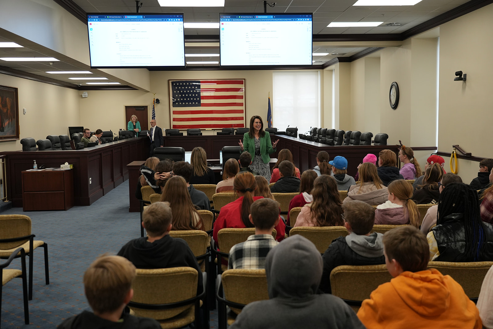 Lt. Governor meeting win Q & A with DFMS students